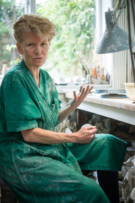 Jennifer Lee in her studio in London 2016